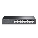 Switch Fast 24 Portas 10/100 Mesa Ou Montável Em Rack Não Gerenciável Tl-sf1024d Smb